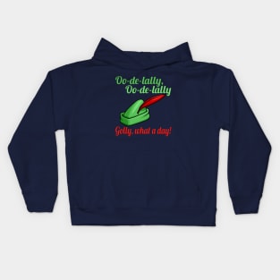 Oo De Lally Oo De Lally Golly What A Day Kids Hoodie